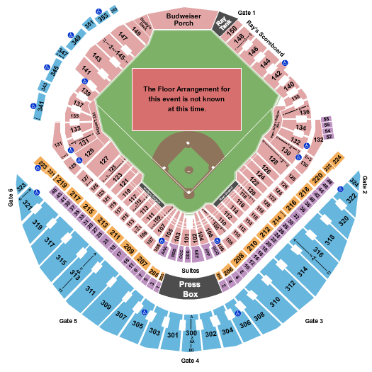 Royal Rumble 2024 Tickets Live At Tropicana Field In 2024   TropicanaField RoyalRumbleSeatingChart Jan2024 123032  